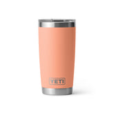 YETI Rambler 20 oz Tumbler With Magslider Lid in color Low Country Peach.