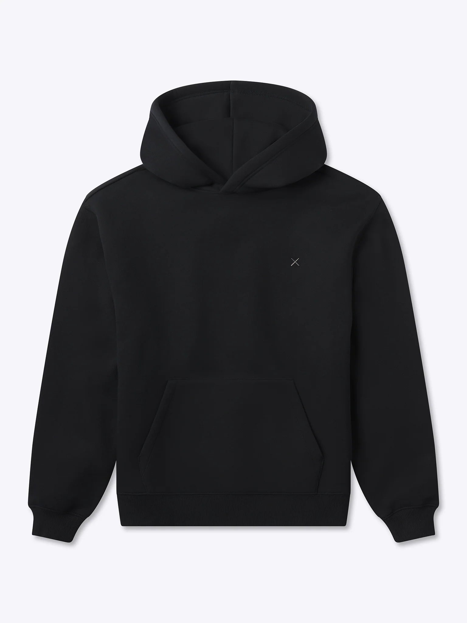 Mens Divine Fleece Hoodie in the color black from the brand, CUTS.