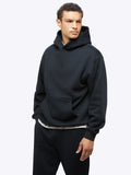 Mens Divine Fleece Hoodie in the color black from the brand, CUTS.