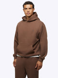 Mens Divine Fleece Hoodie in the color mocha from the brand, CUTS.