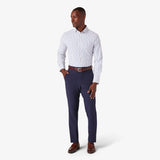 Mizzen+Main Leeward Dress Shirt in White Navy Windowpane.