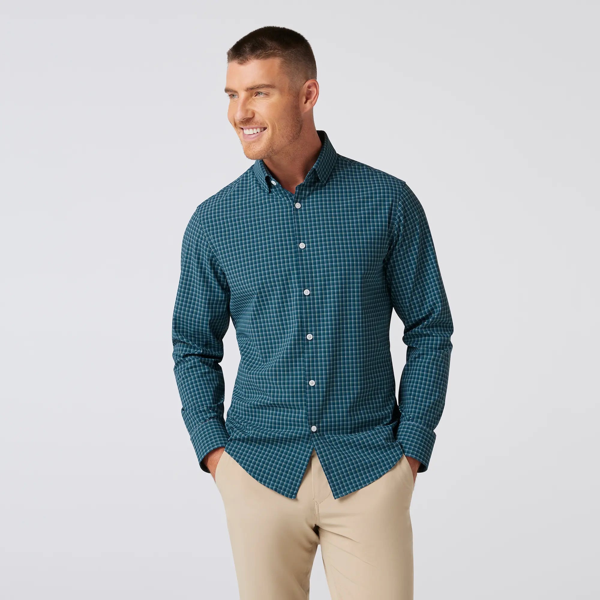 Mens Untucked Button Up Magnetic Closure Dress Shirt Magnetic Button-Down Shirt For Men Adaptive Stretch Mens Untucked Button Up Magnetic Closure Dress Shirt Magnetic Button-Down Shirt For Men Adaptive Stretch