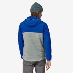 Blue and Grey Patagonia Men's pullover hoodie - 3