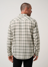 Cloud Flannel Plaid