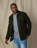 Brightside Flannel Lined Workwear Jacket in Green from The Normal Brand.