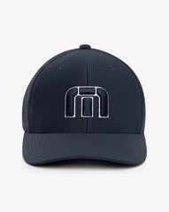 TravisMathew B-Bahamas Fitted Hat in color navy.