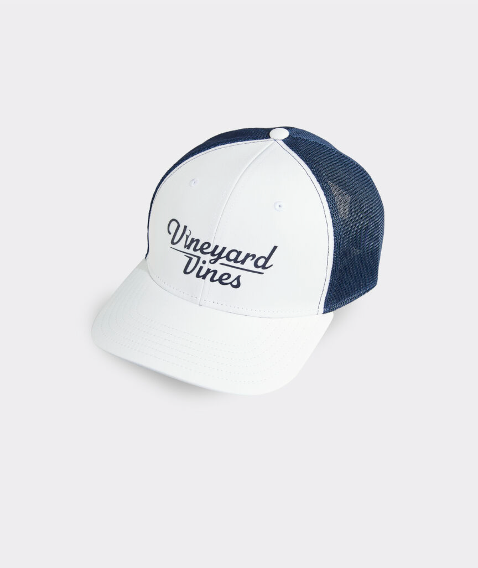 Vineyard Vines Golf Logo Trucker | White Cap