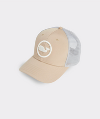Whale Dot Performance Trucker Hat | Khaki