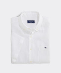 Vineyard Vines Linen Solid Shirt - White