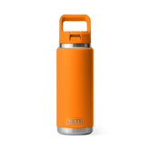 YETI Rambler 26 oz Water Bottle With Straw Cap - King Crab Orange