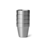 Stainless steel YETI shot glasses and travel case.