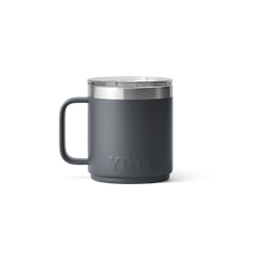 YETI Rambler 10 oz Stackable Mug With Magsliider™ Lid in color Charcoal.