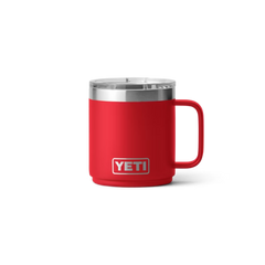 YETI Rambler 10 oz Stackable Mug With Magsliider™ Lid in color Rescue Red.