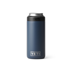 YETI Rambler 12 oz Colster® Slim Can Cooler in color Navy.