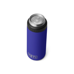 YETI Rambler 12 oz Colster® Slim Can Cooler in color Offshore Blue.