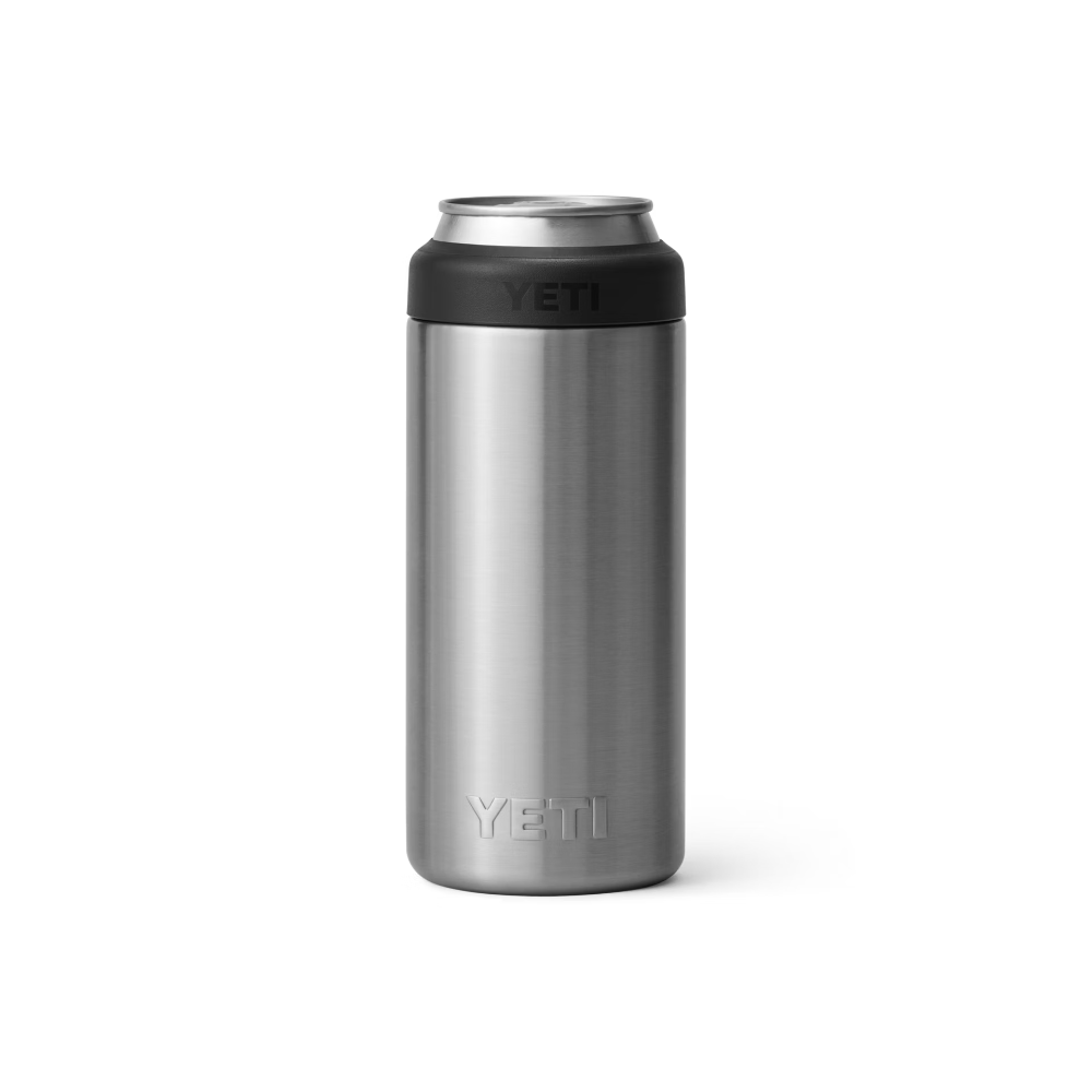 YETI Rambler 12 oz Colster® Slim Can Cooler in color Stainless.