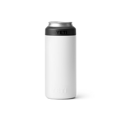 YETI Rambler 12 oz Colster® Slim Can Cooler in color White.