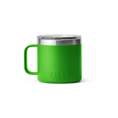 YETI Rambler 14 oz Stackable Mug With Magslider™ Lid in color Canopy Green.