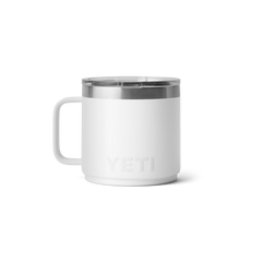 YETI Rambler 14 oz Stackable Mug With Magslider™ Lid in color White.