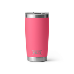 Rambler 20 oz Tumbler With Magslider Lid in color Tropical Pink.