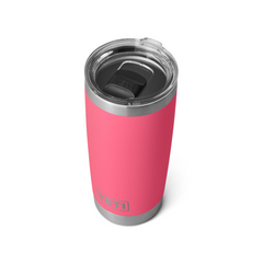 Rambler 20 oz Tumbler With Magslider Lid in color Tropical Pink.