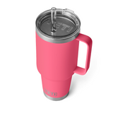 YETI Rambler 42 oz Straw Mug with Straw lid in color Tropical Pink.
