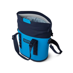 YETI Hopper M15 Tote Soft Cooler in Big Wave Blue and Navy.
