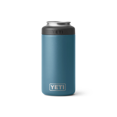 YETI Rambler 16 oz Colster™ Can Cooler in Nordic Blue.