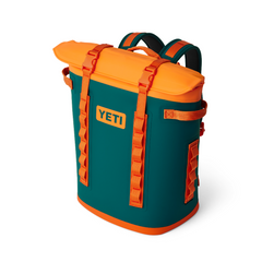 YETI M20 Backpack Soft Cooler in Teal and Orange. From the YETI Crossover collection.