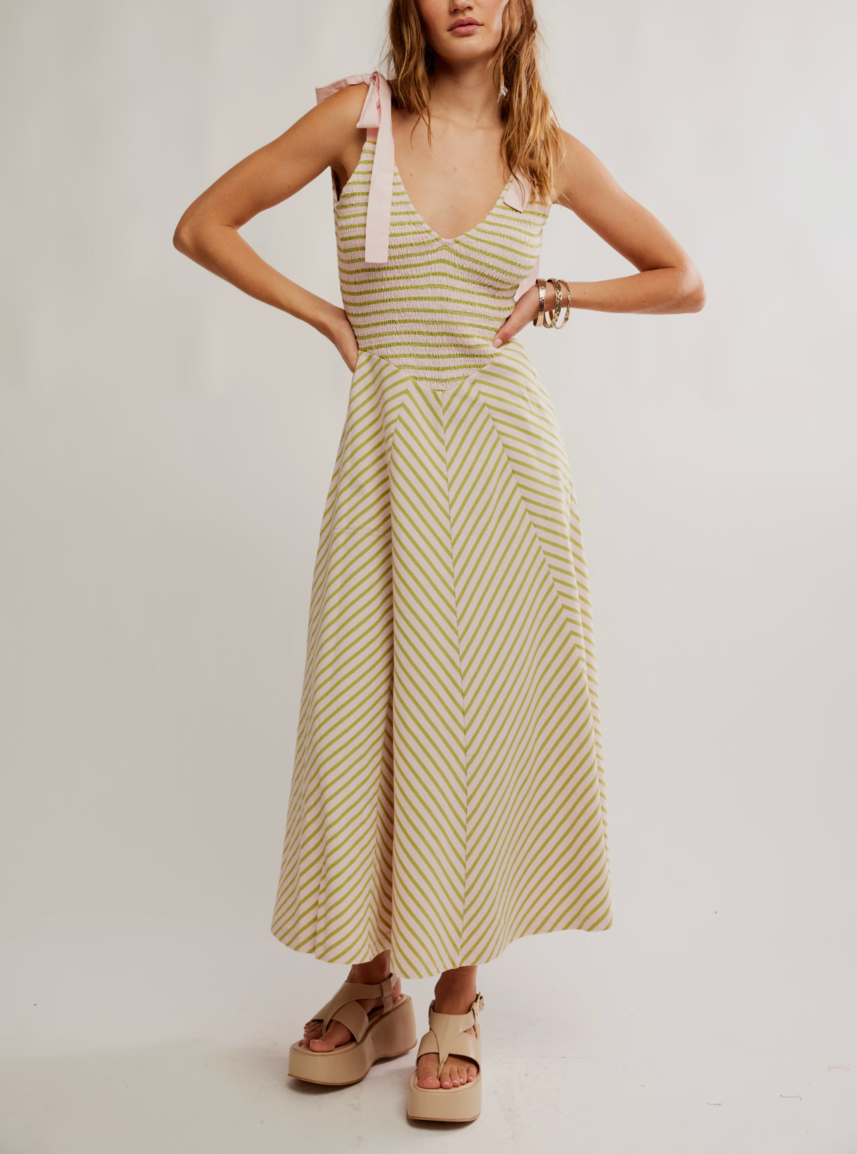 free people tigerlily midi dress Free People Cecelia Midi Dress Palma Combo / Large