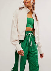 Free People High Jump Zip Up | Ivory