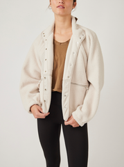 Free People Hit The Slopes Jacket | Muted Beige