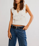 Plumeria Floral Vest