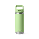 YETI 18 oz water bottle with matching color lid. The bottle is Key Lime.