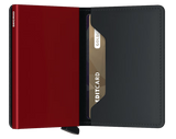 Slimwallet Matte - Black & Red