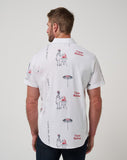 Fourth Fest Short Sleeve Button Down