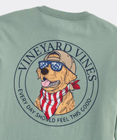 America Dog Short Sleeve Pocket Tee