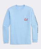 Easter Whale Long Sleeve Pocket Tee