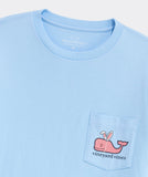 Easter Whale Long Sleeve Pocket Tee