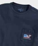 Flag Whale Short Sleeve Pocket Tee