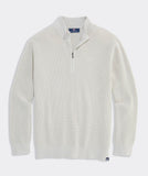 Garment Dye Beach Waffle Quarter Zip Sweater
