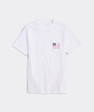 Golf Flag Short Sleeve Pocket Tee