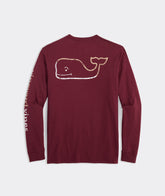 Long Sleeve Burgee Vintage Whale Pocket Tee