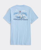 Usa Marlin Fishing Short Sleeve Tee