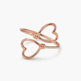 Pura Vida Heart Wire Wrap Ring - Size 8
