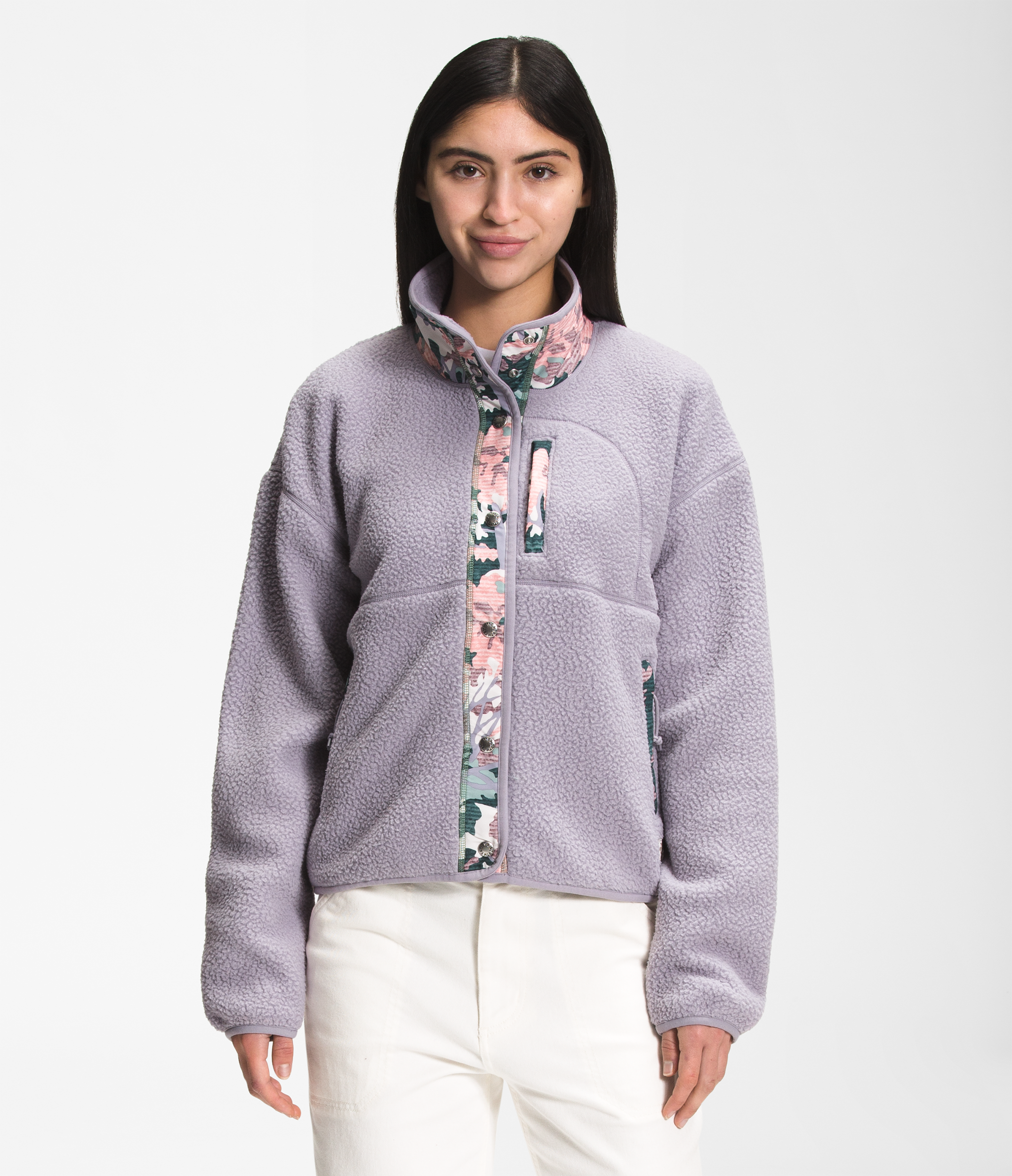 Women's Cragmont Fleece Button Up Jacket - minimal grey / Small