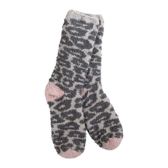 Cozy crew socks cheetah 