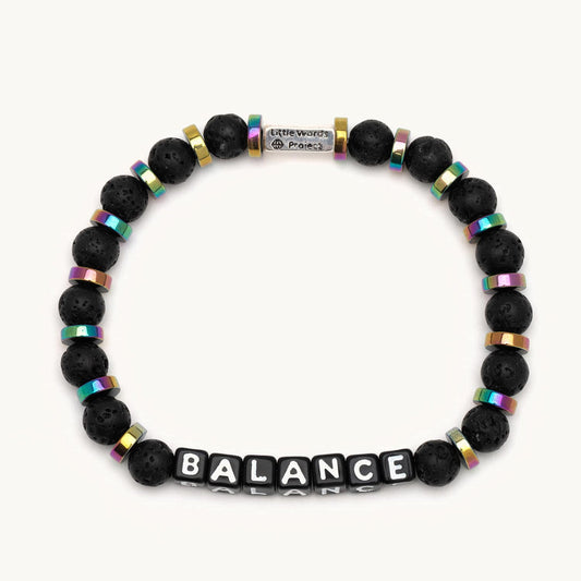 Men's Balance Black Bracelet - Little Words Project® 1200