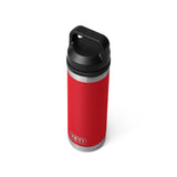 YETI Rambler 18 oz Bottle Chug Rescue Red, top view.