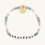 Grateful Blue and Pink Beaded Bracelet S/M